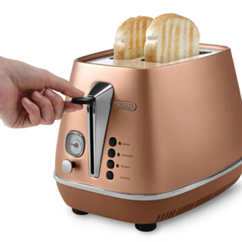 Delonghi металлический корпус полностью автоматический 2 планшета тостер хлебопечка вертел драйвер машина для завтрака различные выпечки одна кнопка размораживание