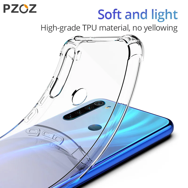 Чехол PZOZ для Redmi note 8 T 9s прозрачный защитный чехол с откидной крышкой xiaomi t redmi 9S pro