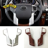for toyota land cruiser prado 150 lc150 fj150 2010 2018 abs mattewood interior steering wheel cover trim car styling accessorie