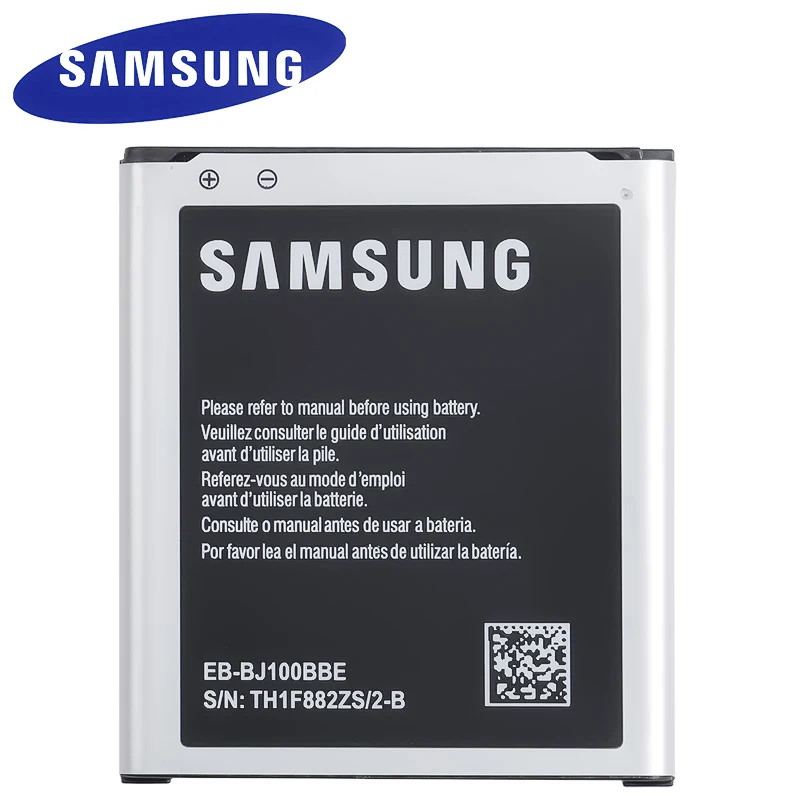 Оригинальный телефон SAMSUNG аккумулятор 1850 мАч для Samsung Galaxy J1 J100 EB-BJ100CBE J100FN J100H J100M J100Y