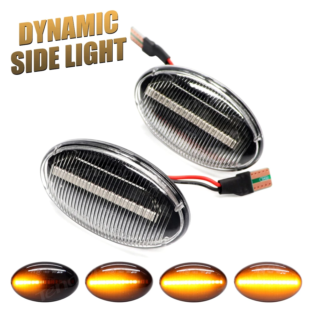 

For Mercedes Benz Smart W450 452 A-Class W168 Vito W639 W447 Citan 415 Dynamic LED Side Marker Lights 12V