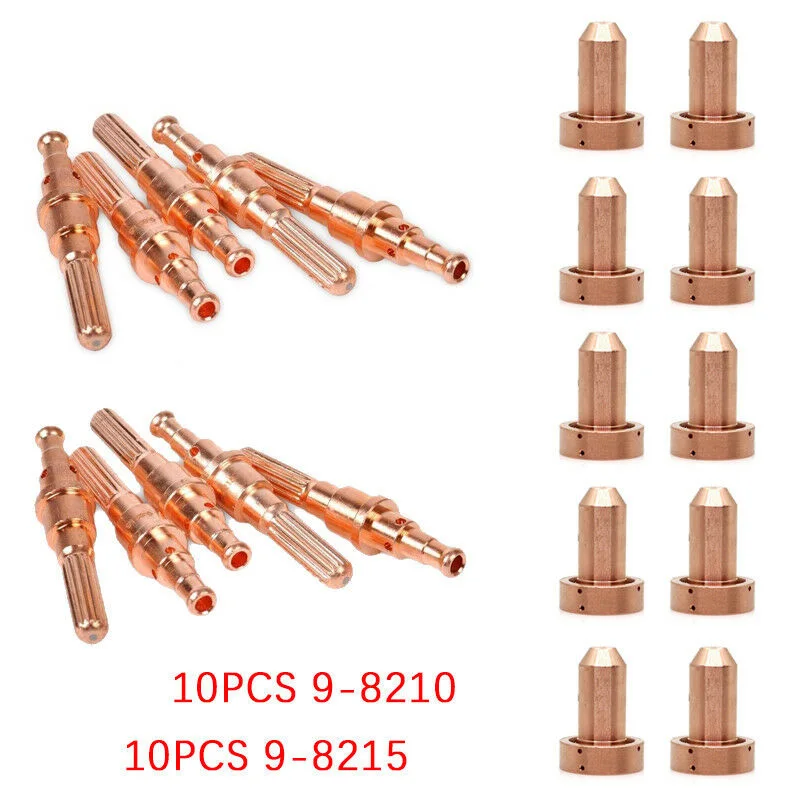 

20x Plasma Consumables For Thermal Dynamics SL60/100 PK20 9-8215 9-8210 Solid Electrodes&Nozzles Kit Cutting Cutter Extended