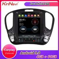 kirinavi vertical screen tesla style 10 4 android 9 car multimedia player for infiniti esq nissan juke car radio gps navigaton