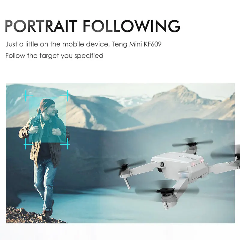 ZLRC KF609 RC Drone 4K 720P HD Camera Mini Foldable Quadcopter WIFI FPV Selfie Drones Quadrocopter Helicopter Toy Kids VS M71 | Игрушки и