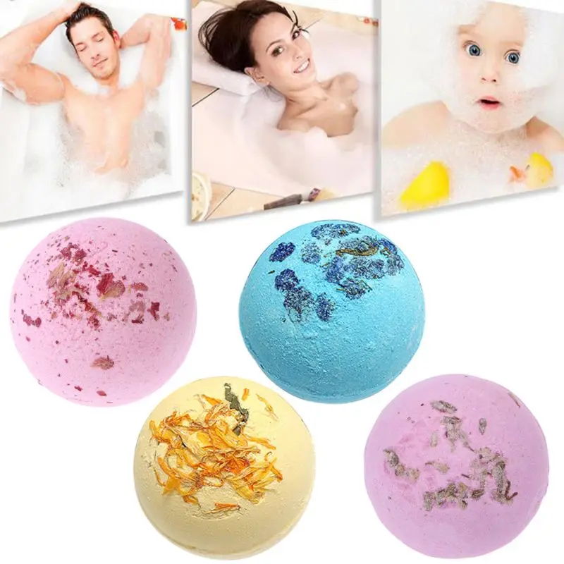 100 г Бомба для ванны мяч эфирного масла тела ароматерапия пузырьки ручной работы