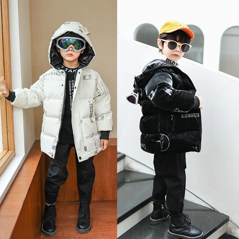 

Children's clothing children's down jacket winter shiny thickening boy baby winter jacket