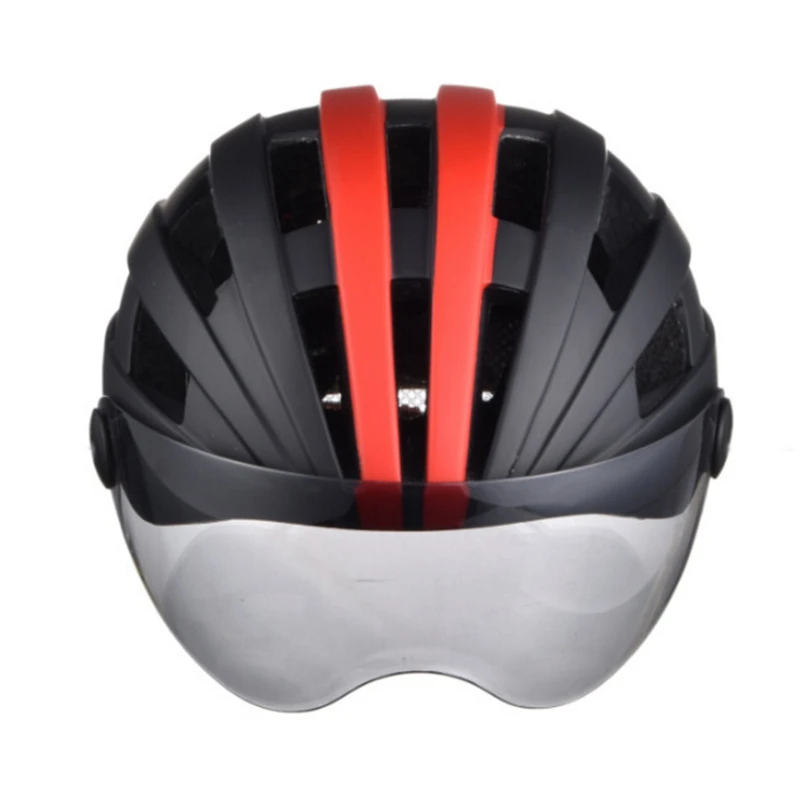 Велосипедный шлем с магнитными очками регулируемый для мужчин и женщин дорожный