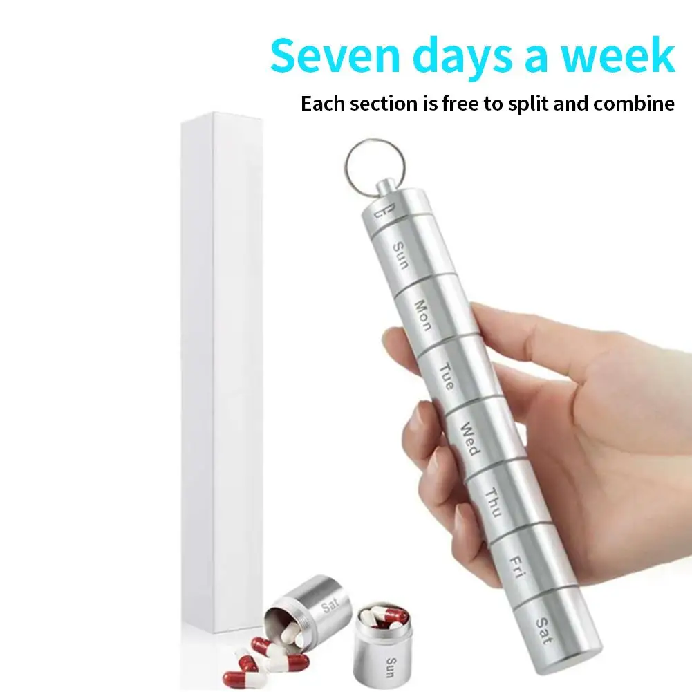 

Detachable Weekly Medicine Pill Organizer Case Travel Waterproof Container Box