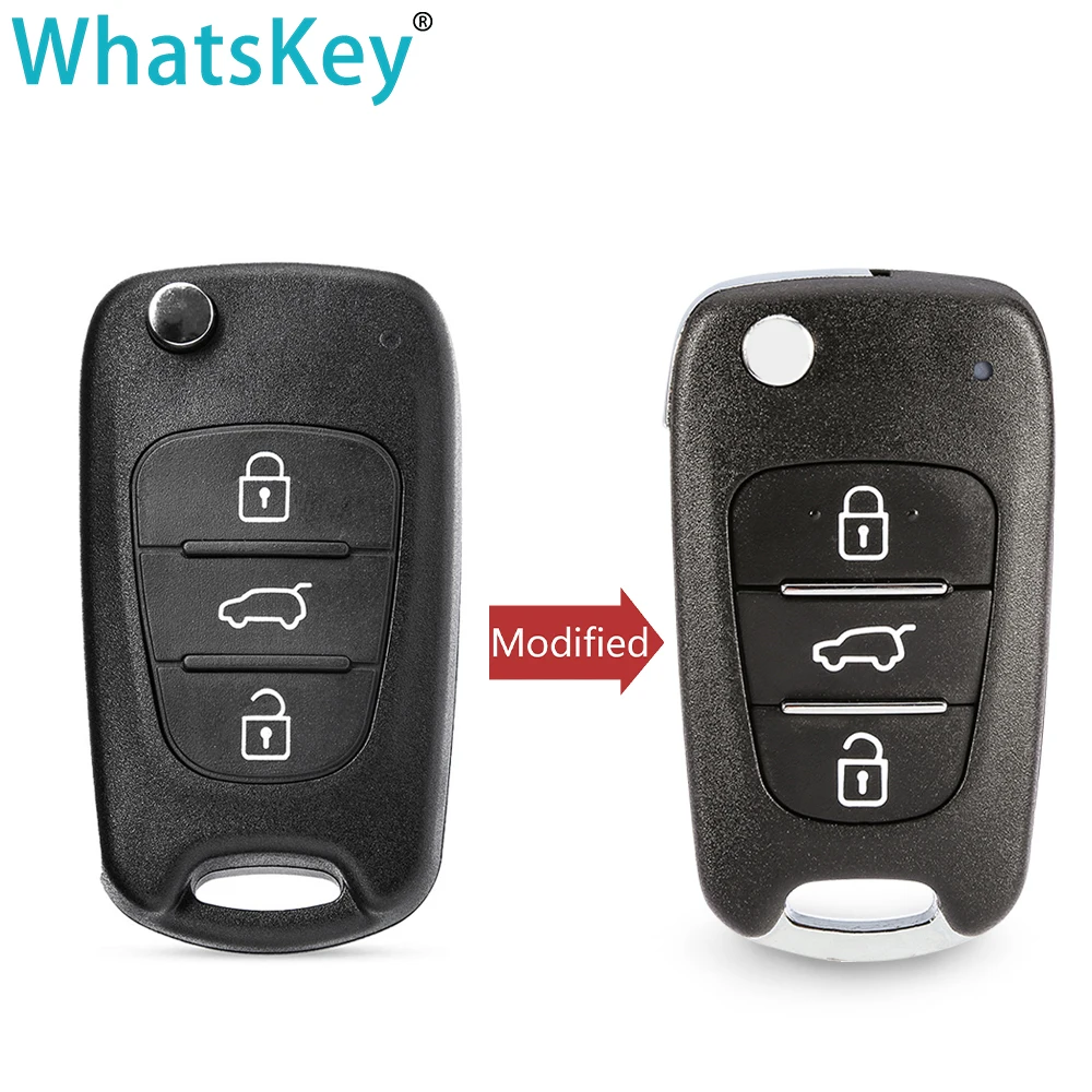 Новый модифицированный складной чехол для выкидного ключа пульта WhatsKey Hyundai I30 IX35