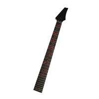 disado 24 frets maple electric guitar neck rosewood fingerboard inlay red tree of life black headstock guitar accessories parts