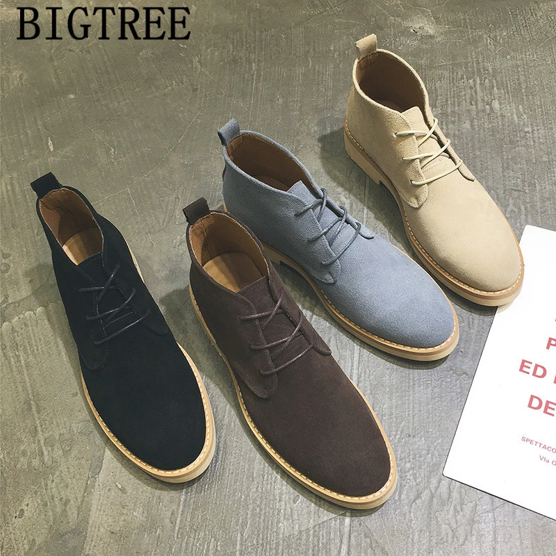 Ботинки Chukka мужские из натуральной кожи зимняя обувь снегоступы - купить по