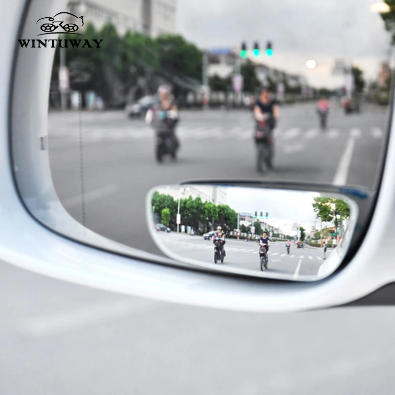 WINTUWAY 2 шт. Автомобильное Зеркало для слепых зон 360 градусов регулируемое