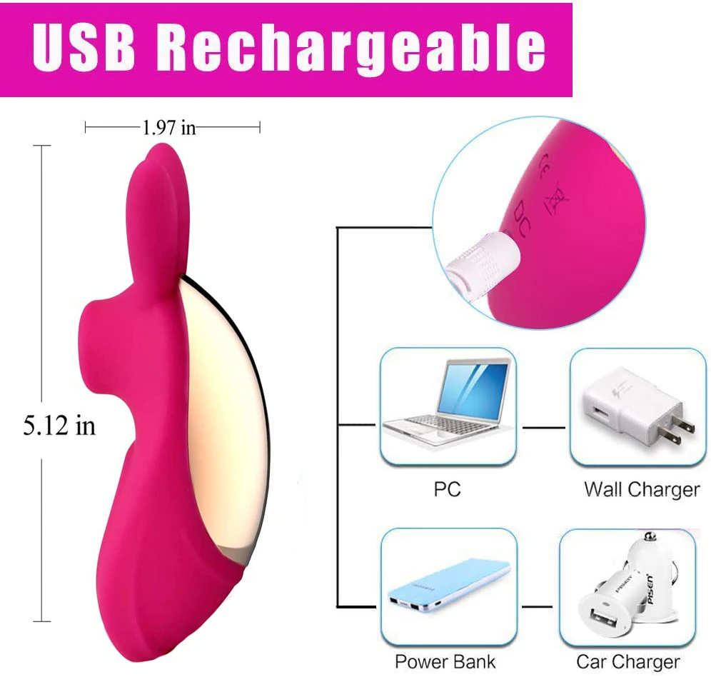 Клиторный сосательный вибратор с 10 режимами всасывания и вибрации для женщин