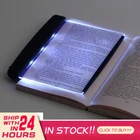 Светодиодный ночник для чтения, креативный Настольный светильник с плоской пластиной для дома, спальни, портативное освещение для путешествий и общежития, прямая продажа