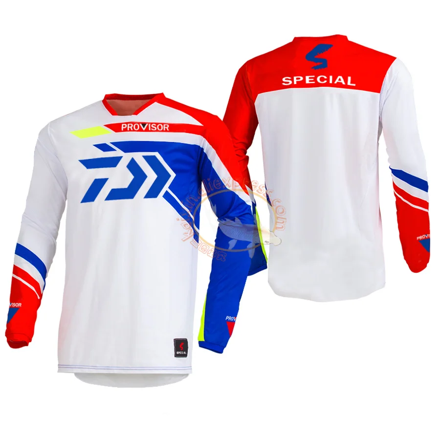 

4 Colors 2021 New Style Daiwa Men Fishing Clothes UV Protection Moisture Wicking Quick-drying Breathable Fishing Shirts