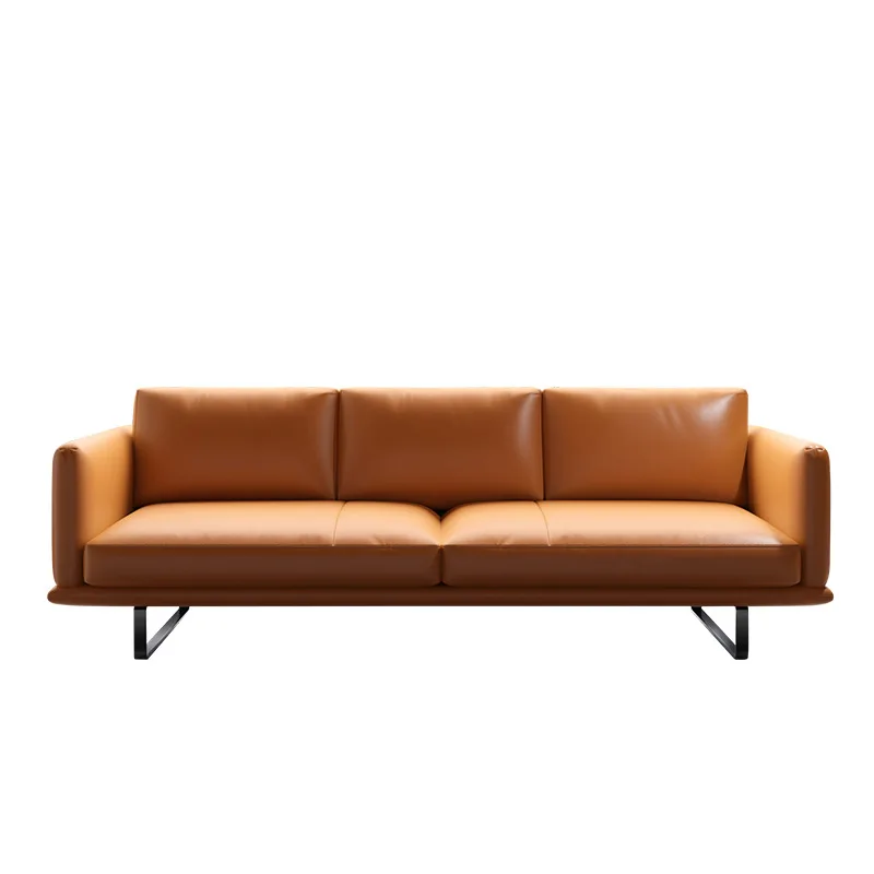 Скандинавский офисный диван Karoisk886 кожаный простой современный ресепшн для офиса