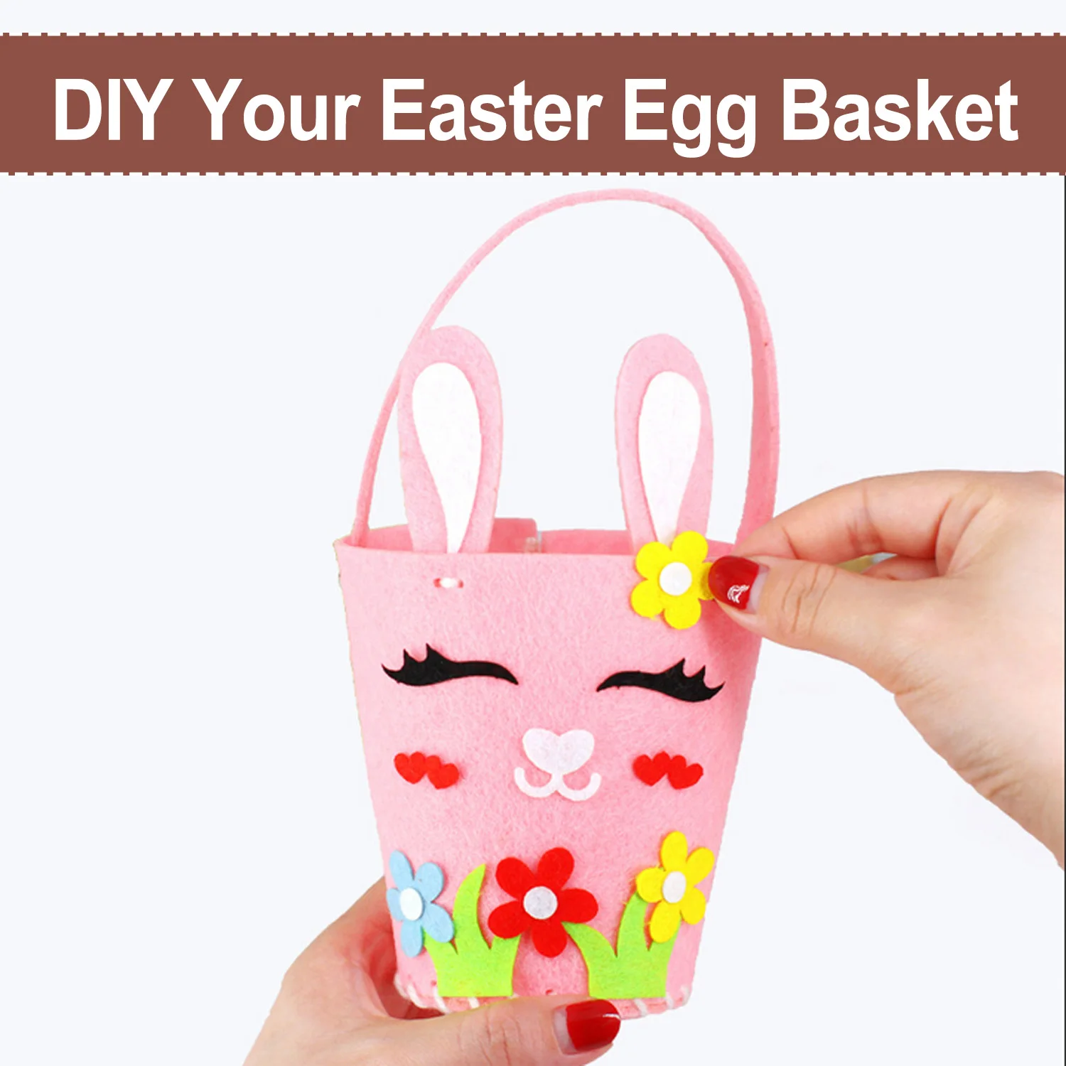 Сделай сам счастливый дневной кролик сумка для конфет поздравительная открытка