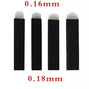 100 шт. иглы для микроблейдинга 0,160,18 мм U-образные ламинаты и иглы для перманентного макияжа