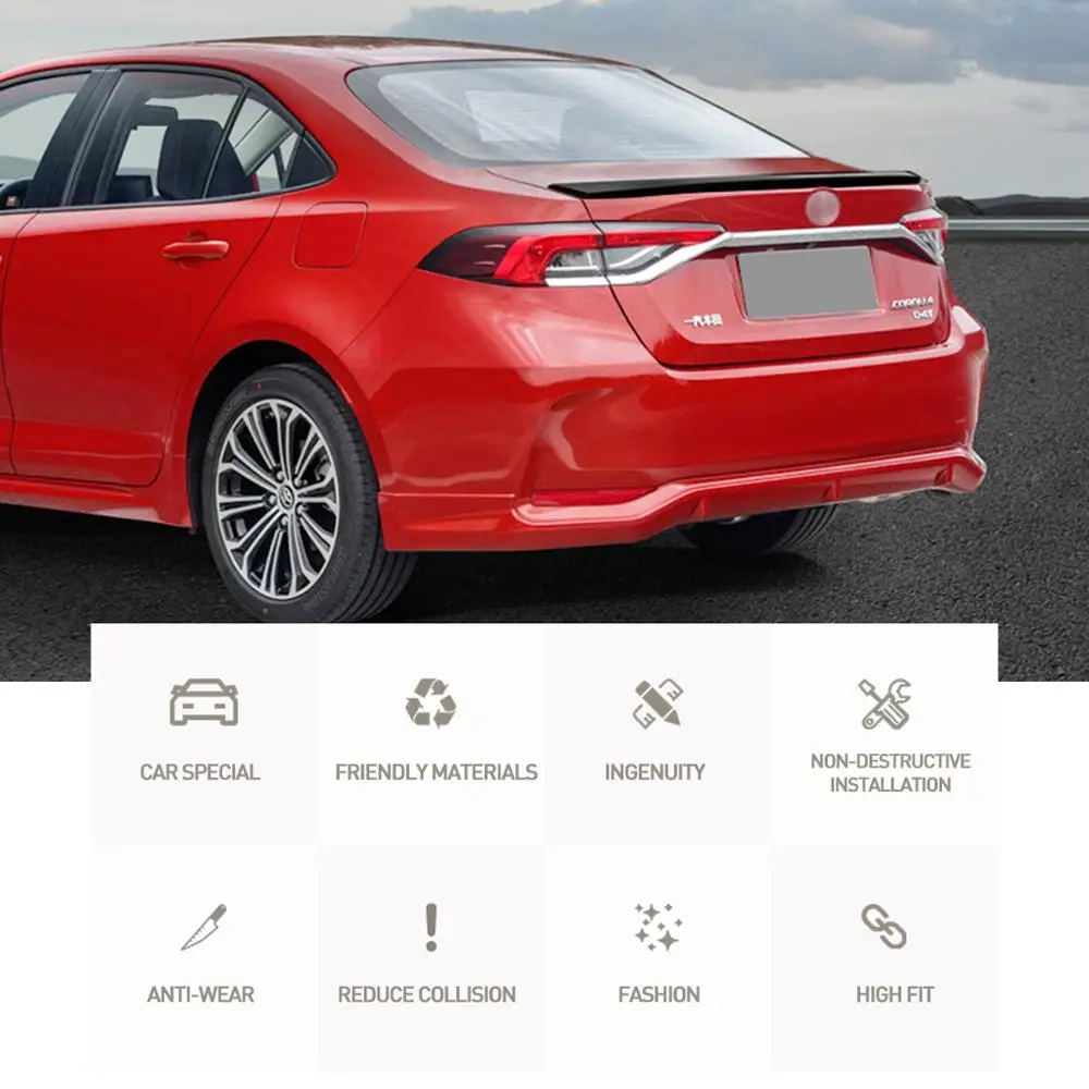 Задний спойлер для corolla altis 2019 2020 высококачественный задний из АБС-пластика