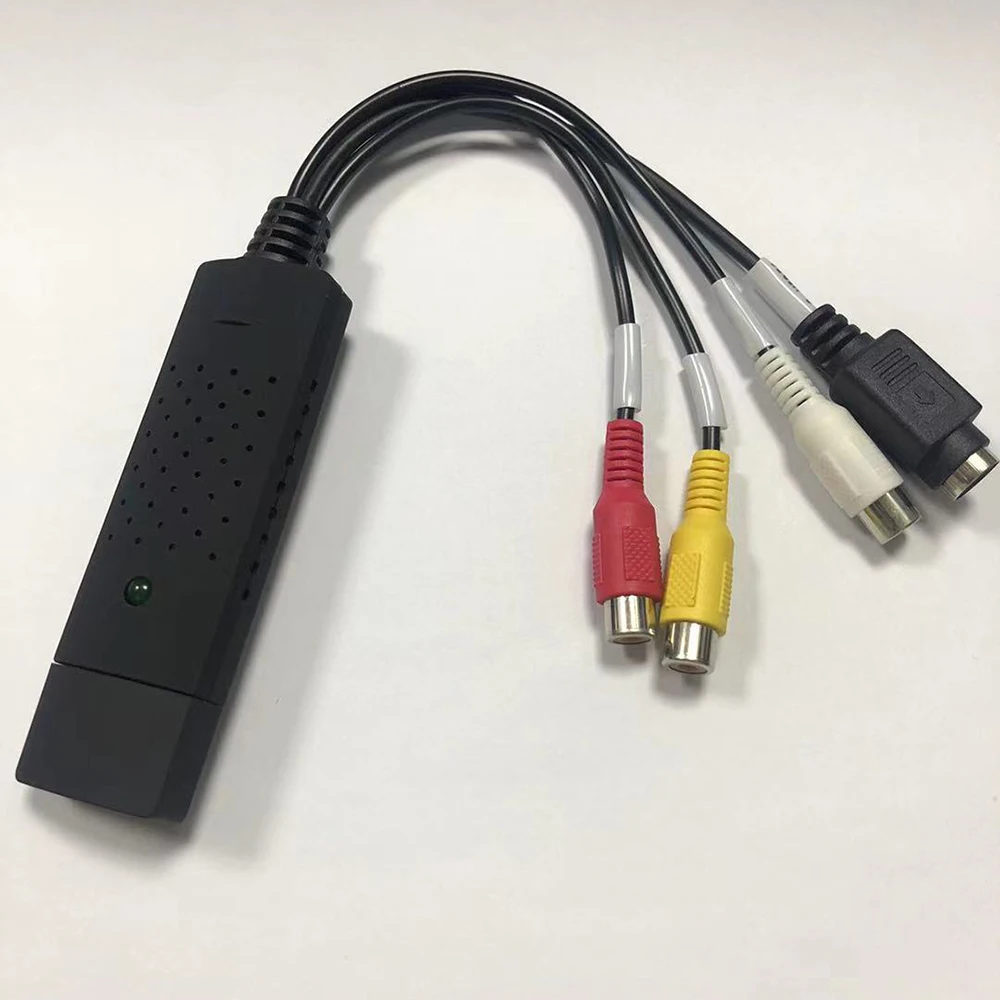 USB Video Capture Card Adapter TV DVD VHS Captura de v deo Audio AV for Computer/CCTV Camera 2.0 |