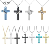 vintage gothic pendants cross necklace cool street style necklaces for men women unusual chain on the neck chains punk jewelry