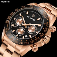 watches mens 2020 new luxury top brand ochstin stainless steel strap waterproof chronograph quartz date sports male wristwatch