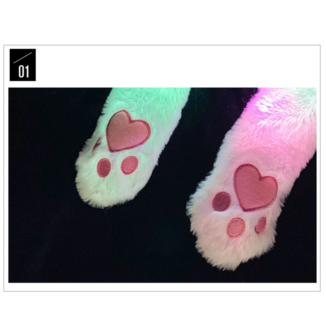 Плюшевые Детские милые смешная шапка шапки мультфильм светодиодный свет