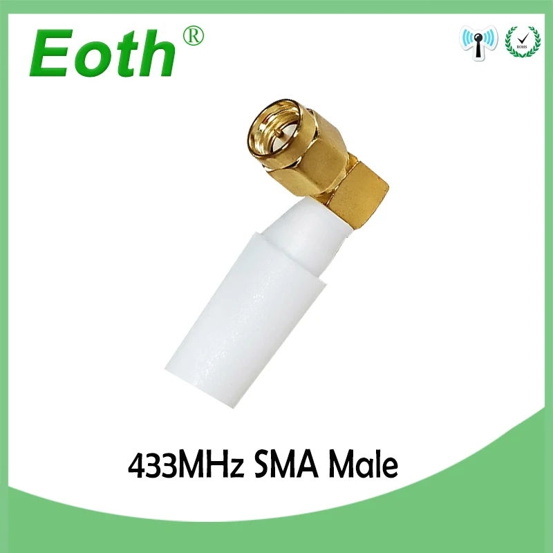 433MHz Antenna 2.5dBi SMA Male Connector 10pcs 433 mhz Small SizeAntena Directiona White Wireless Communication Lorawan Receiver | Мобильные