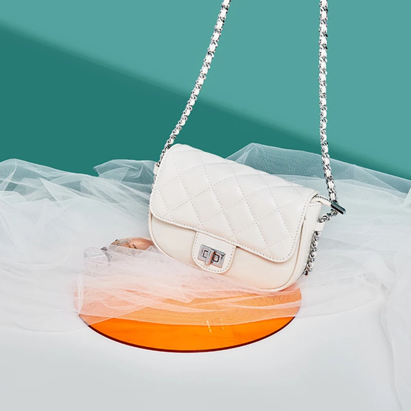 

Новинка 2020, модные Универсальные кожаные сумочки, маленькая сумочка с алмазным узором и цепочкой, текстурная маленькая сумка-мессенджер