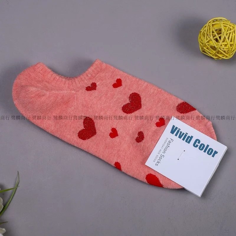 

Heart Socks Women Boat Woman Sock Cotton Short Sox Ladies Movement Casual Summer Classic Lady Elegant Korean Calcetines Hombre