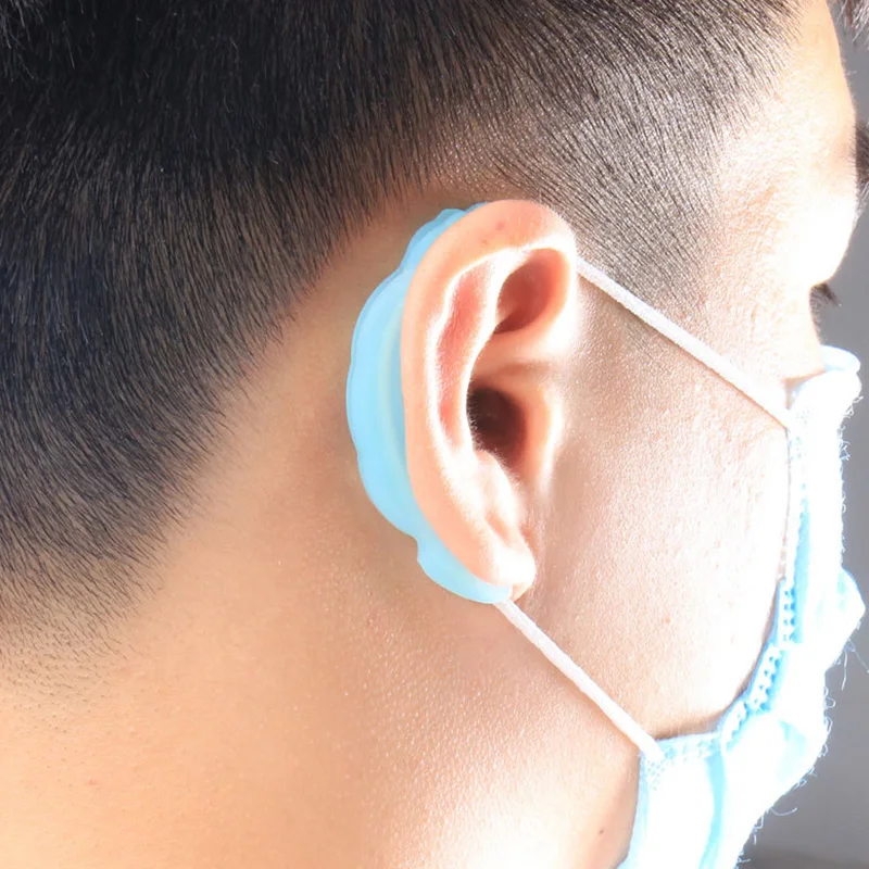 1 пара антиболевых масок для лица Защита ушей мягкий силиконовый защитный чехол