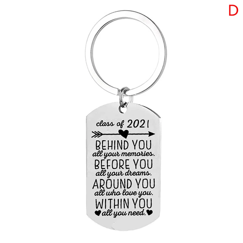 

Class of 2021 Graduation Keychain Gift Behind You Inspirational Gift