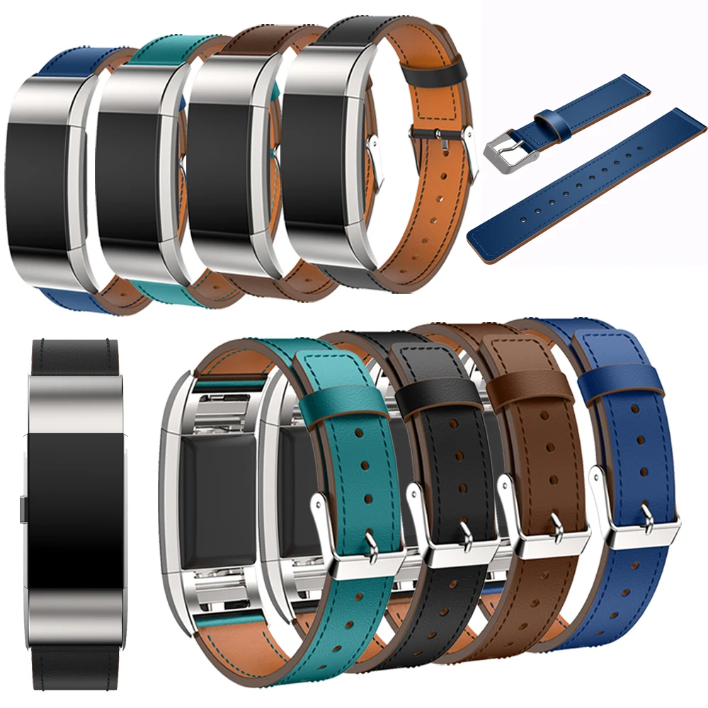 Спортивный кожаный регулируемый ремешок для смарт часов браслет на запястье