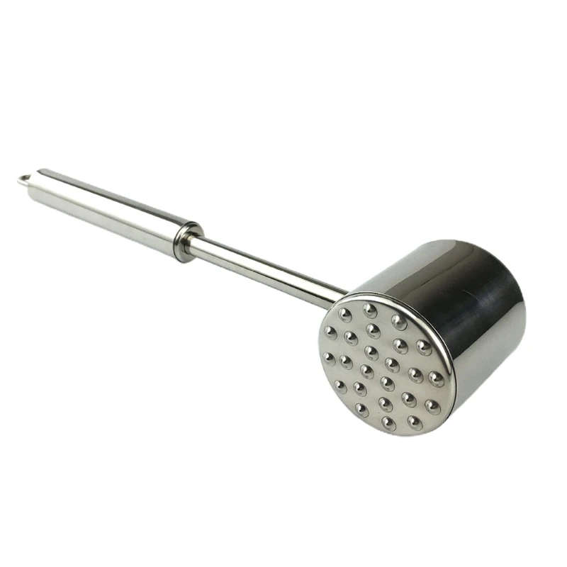 

Meat Mallet Tool Mallet For Kitchen BBQ Meat Stainless Steel Hammer Loose Meat Hammer Tenderizer Sturdy Steak Pounder
