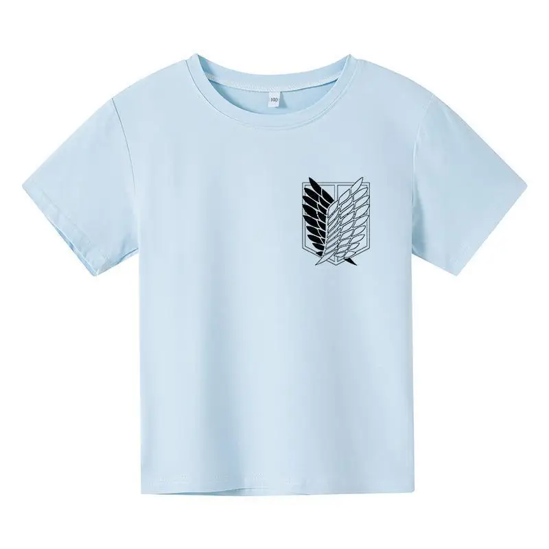 

New Game Attack On The Giant Cartoon T Shirt For Kid Summer girl Clothes 4T-14T Fashion Top Tees Children All-Match Boy Clothing