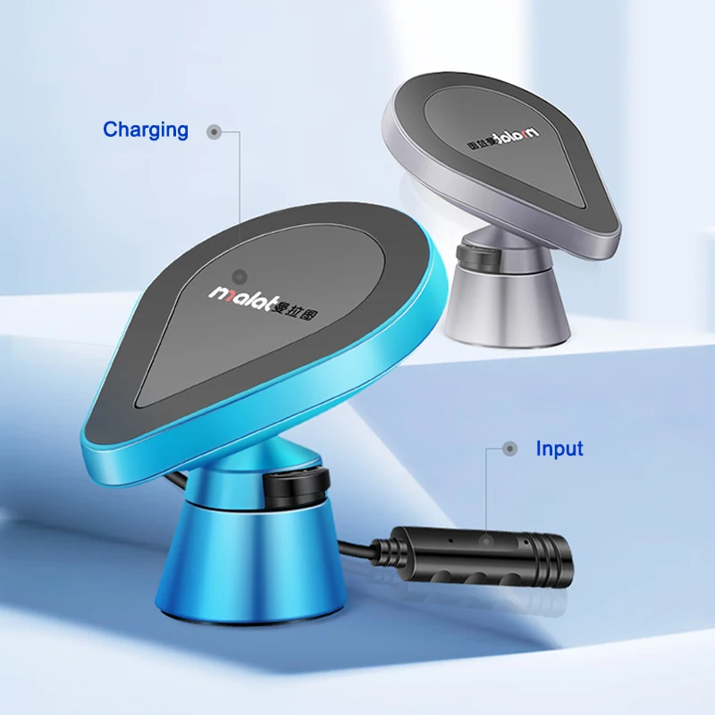 Мобильное Беспроводное зарядное устройство с магнитной присоской беспроводной