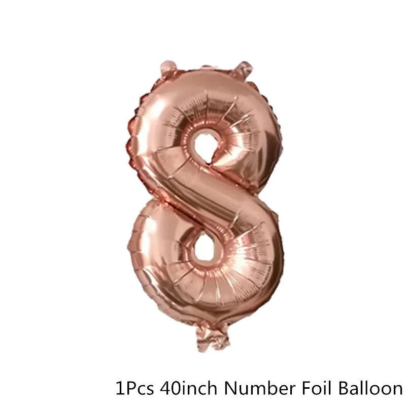 8 Chicinlife Rosegold бумажные тарелки и стаканы Скатерть Салфетка соломы попкорн коробка фольги шары для свадьбы и дня рождения вечерние юбилей Декор - Цвет: 8
