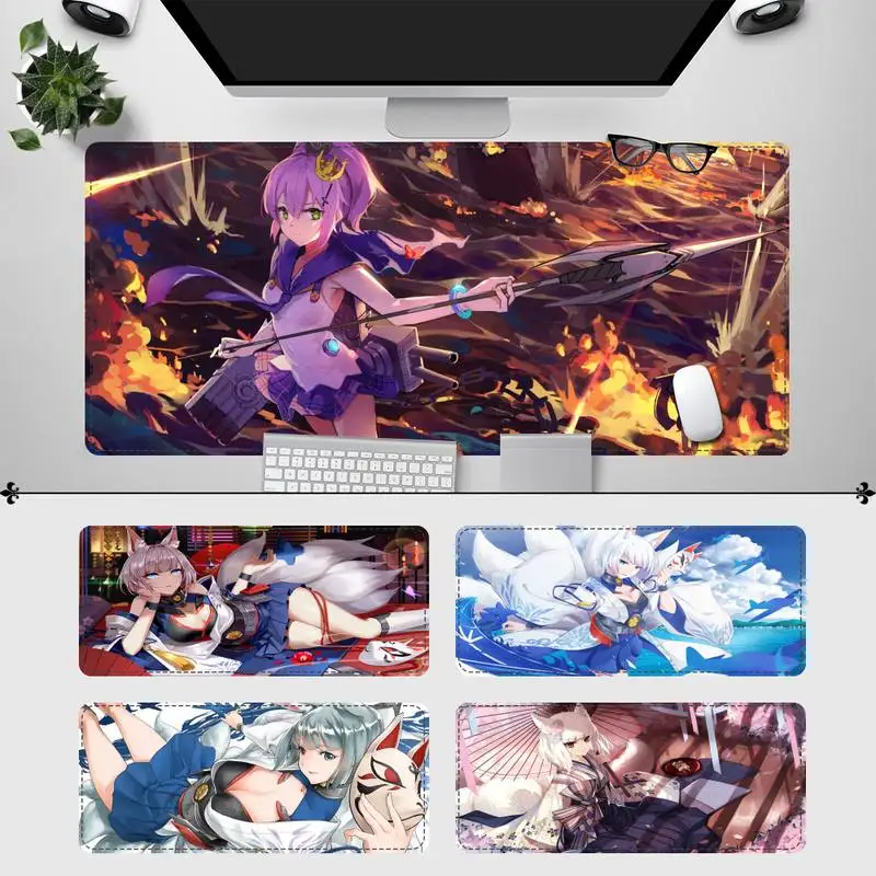 

Designer Azur Lane Kaga Mouse Pad PC Laptop Gamer Mousepad Anime Antislip Mat Keyboard Desk Mat For Overwatch/CS GO