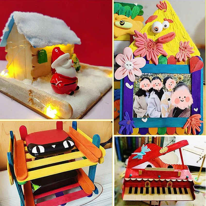 Круглая деревянная ручка для поделок Еда эскимо и изготовление модельного ряда