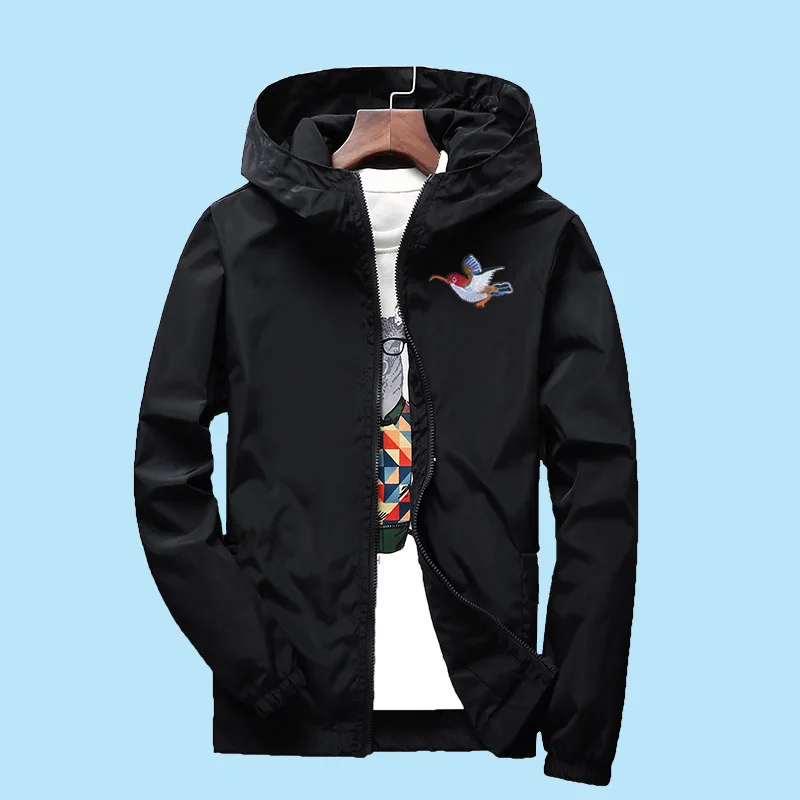 

Spring new men's zipper jacket men's casual street wear hip-hop slim-fit aviator jacket men's clothing plus size 7XL