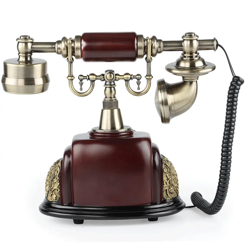 Ретро винтажный телефон Классическая старая мода европейский античный