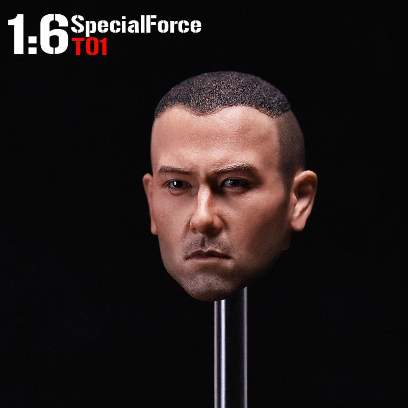 

1/6 Scale Eddie Peng Yuyan Warsword Special Soldiers Asia Man Head Sculpture Fit 12 Inch Male Action Figure Body