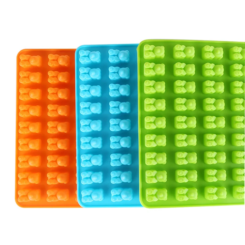1 шт., сделай сам,, кухонная форма, 3D, силиконовая, Gummy Bear, формы для шоколада, конфет, формы для льда, украшения, инструмент для выпечки, форма для торта