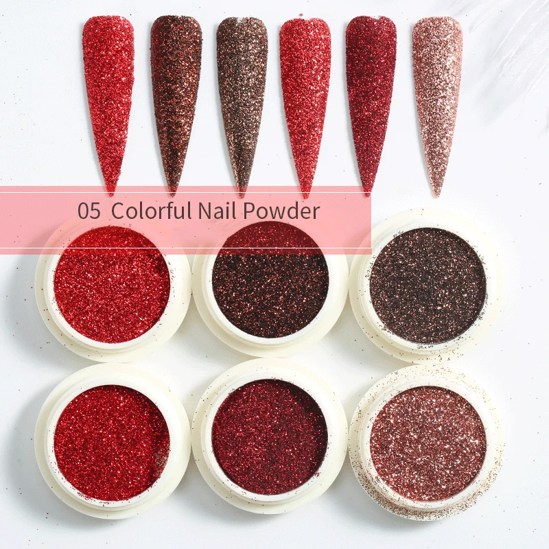 6 коробок/набор блестки для ногтей|Блестки ногтей| |