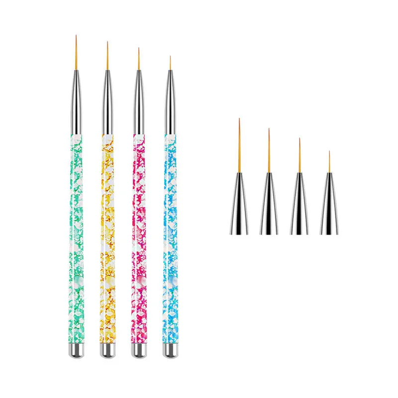 

3pcs/set Nail Art Liner Painting Pen light therapy carving pen Brush Acrylic UV Gel Nail Brush Line Design Manicure Tools