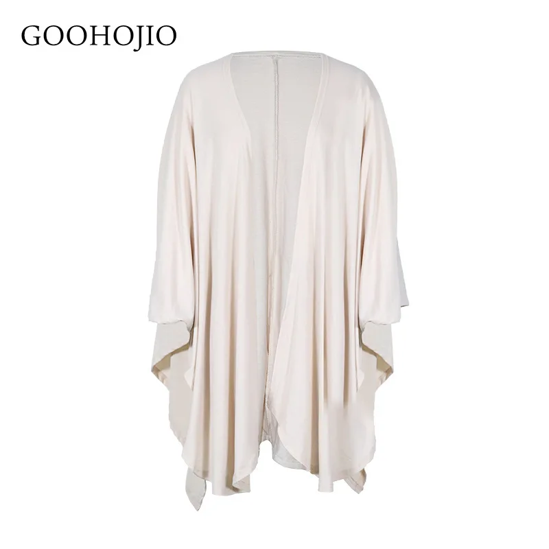 

GOOHOJIO 2021 New Spring and Autumn Mid-lengthCardigan for Women Fashionable Sweater Women Long Sleeve Women Irregular Sweaters