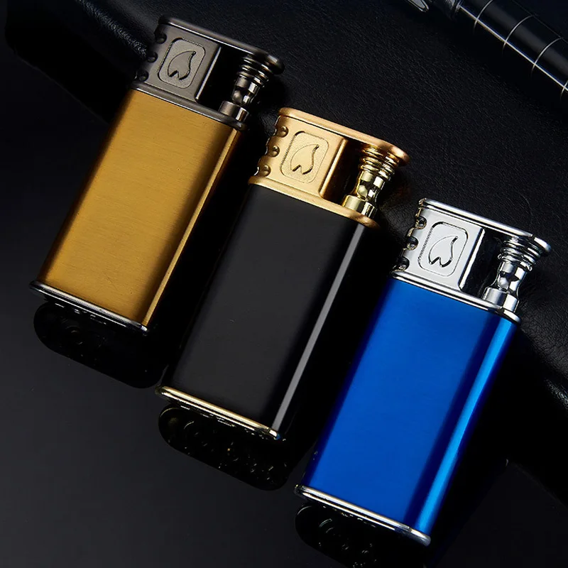 Dropshipping Fornecedores Creative Double-Fire Model Lighter Classic Fashionable Outdoor Fire Starter Blue Flame Ensendedores | Дом и сад