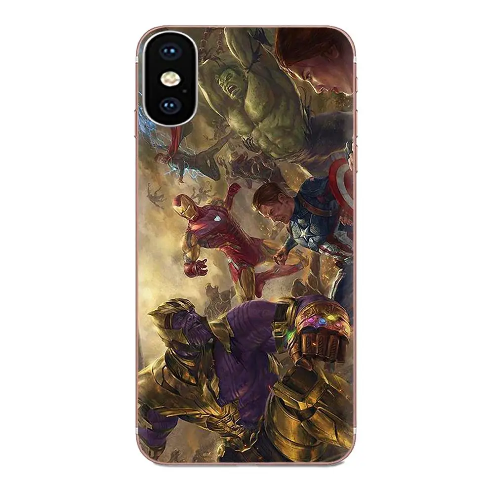Silicone Cases Covers Marvel Super Heroes Avengers For Galaxy Grand A3 A5 A7 A8 A9 A9S On5 On7 Plus Pro Star 2015 2016 2017 2018 | Мобильные