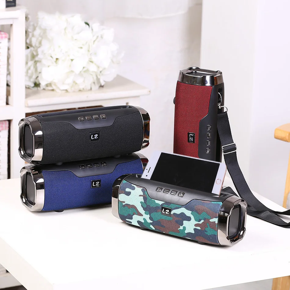 Портативная беспроводная Bluetooth Колонка высокой мощности 40 Вт с держателем для