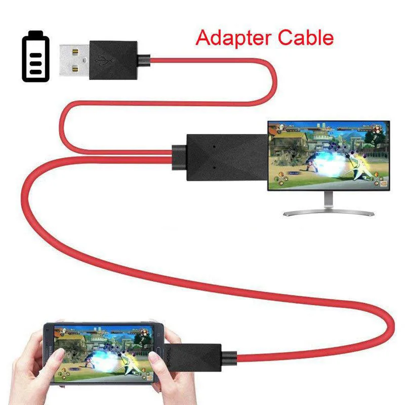 Micro USB к HDMI совместимый 1080P HD TV кабель адаптер для телефонов Android Samsung 11PIN|Кабели HDMI| |